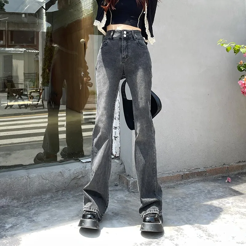 

Spring 2022 High Waist Flare Pants Women's Stretch Skinny Flare Pants Pantalones Jeans Mujer Plus Size Casual Autumn Trousers