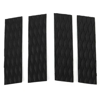 초경량 EVA 그루브 서핑 보드 스키보드 트랙션 패드 테일 패드, 서핑 데크 바 그립 슬라이딩 패드, 미끄럼 방지 패드, 4 개