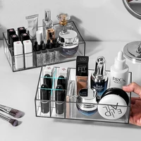 Clear Makeup Organizer, Cosmetic Storage for Dresser Countertop and Bathroom Vanity, Beauty Holder for Lipstick Brush Skincare 1