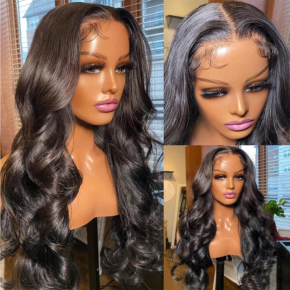 Body Wave Human Hair Wigs Lace Front Pre Plucked With Baby Hair Brazilian 13x4 Virgin Human Lace Frontal Wig For Women