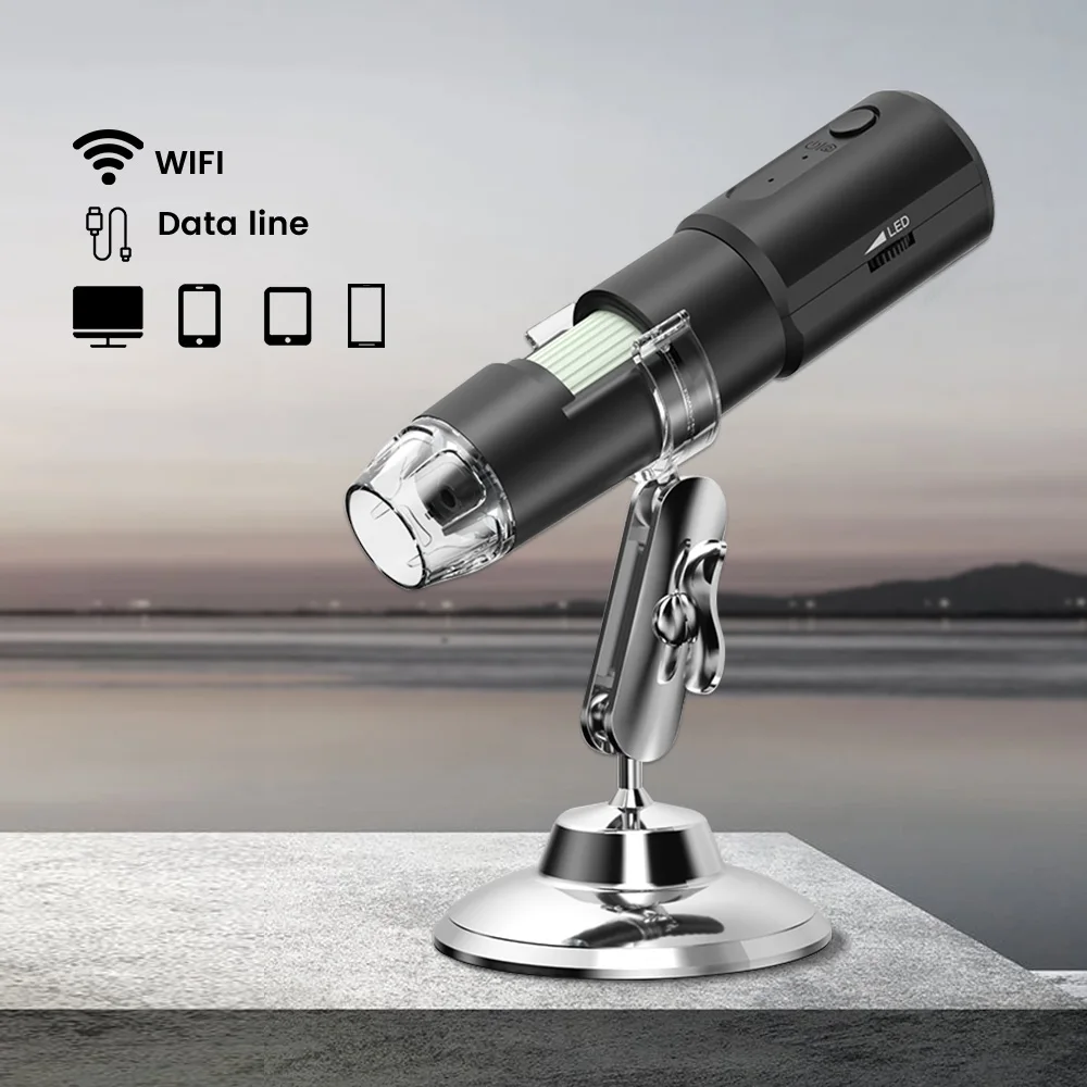 

Handheld 1000X Wifi USB Digital Microscope Magnification Biological Microscope Skin Analyzer Skin Detector Hair Scalp Inspection