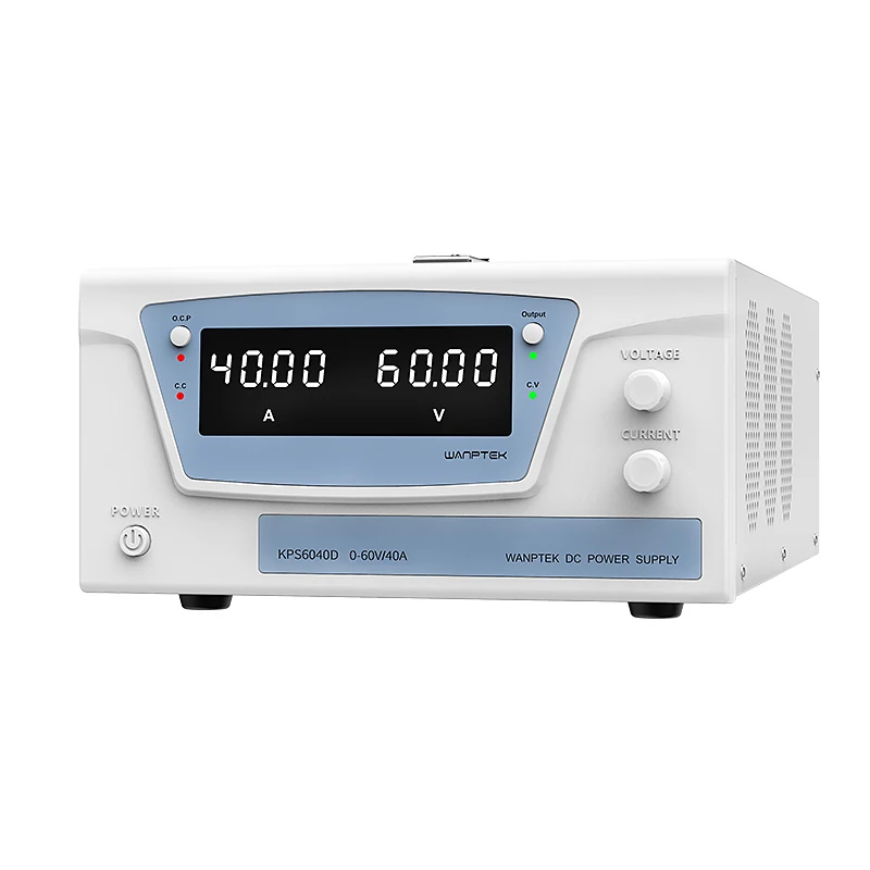 WANPTEK 60V 40A 벤치형 DC 조정 가능 전원 공급 장치, 실험실, 수리, 설계, 테스트, 측정, 학교, 충전, 전기도금, KPS6040D