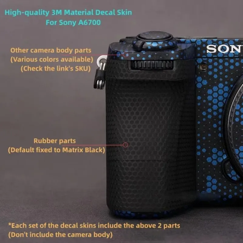 Decal Skin Vinyl Wrap Anti-Scratch Film Camera Body Protective Sticker For Sony A6700 Alpha 6700 ILCE-6700 ILCE6700