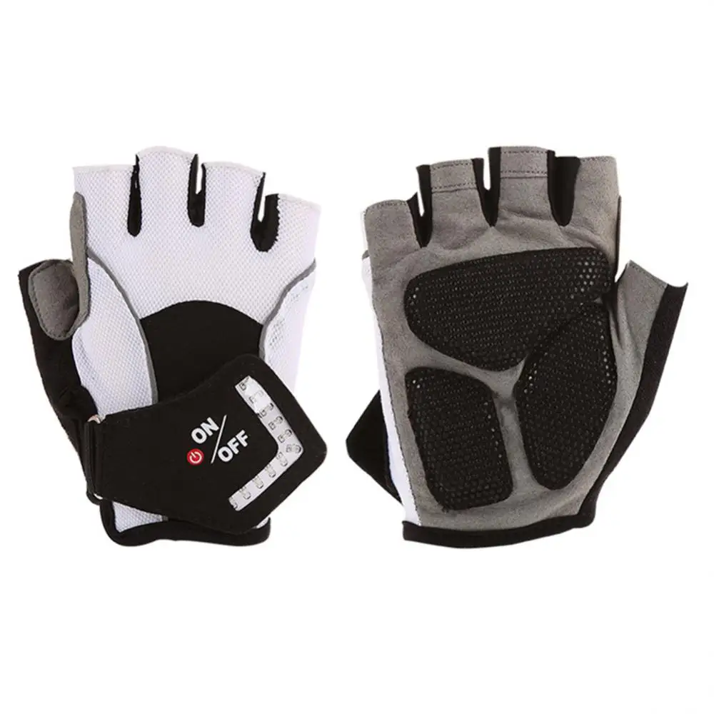 1 Pair Gravity Sensing Cyling Gloves Turn Signal Half Finger Gloves Automatic Warning Light Smart Steering Half Finger Gloves 4