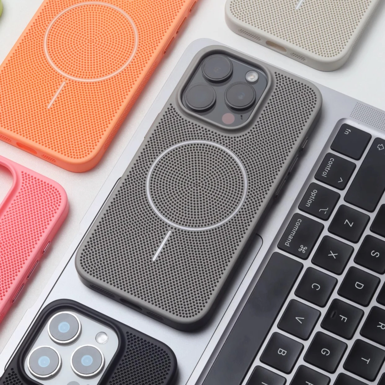 Ultra Thin Breathable Cooling Hard Case with MagSafe Wireless Charging Compatibility