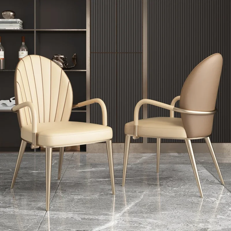 

Italian dining table master chair light luxury modern simple net red home backrest designer chair dresser bedroom stool