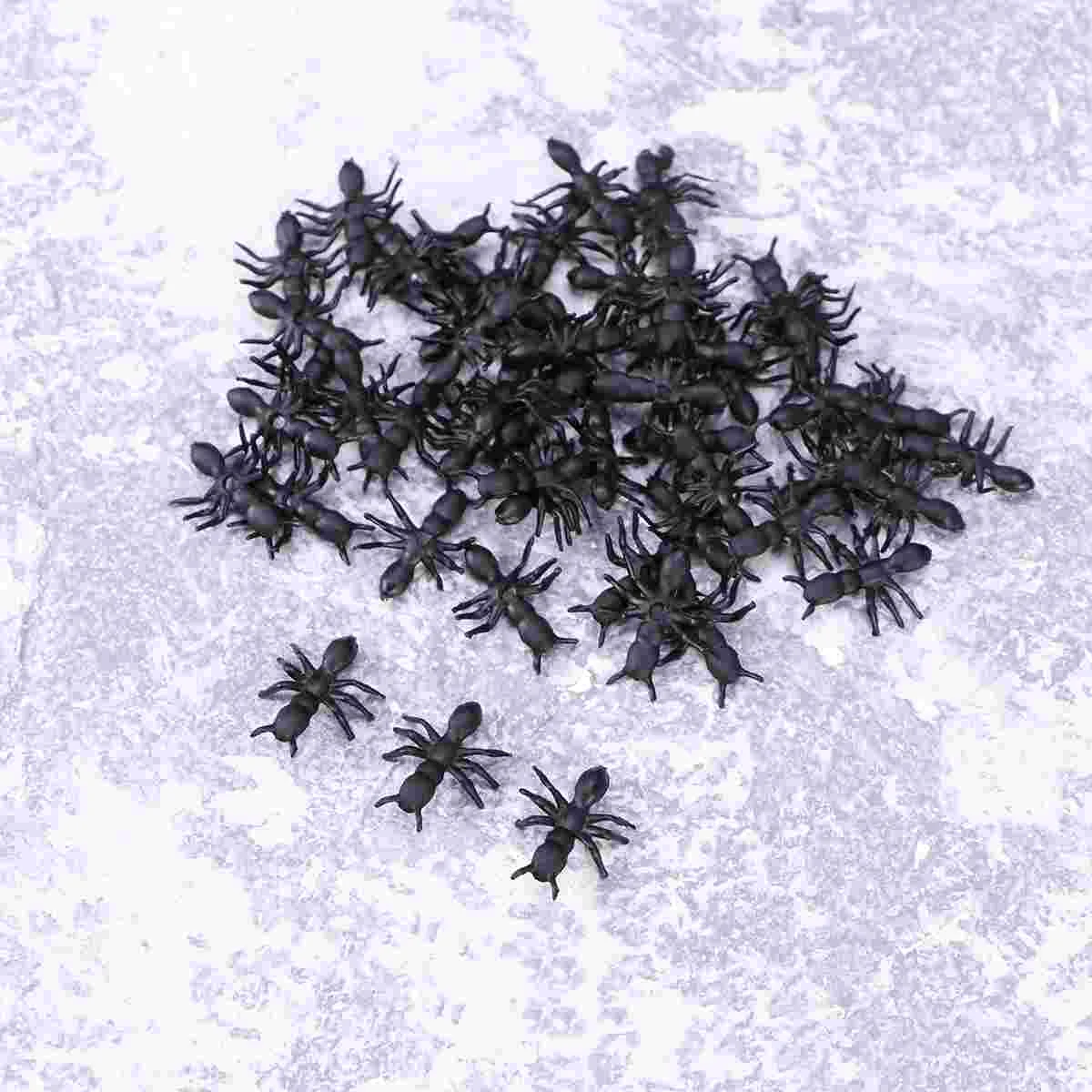 

Magiclulu Toddler Toys 50Pcs Mini Plastic Fake Ants Halloween Simulation Plastic Ants Colorful Scary Ant Toys Joking Plastic