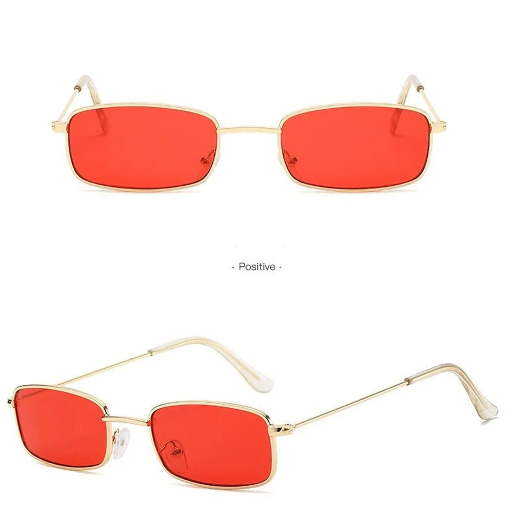 Fashion Retro Small Square Frame Sunglasses For Women Men Rectangle Sun Glasses Summer UV Protection Shades Vintage Eyewear