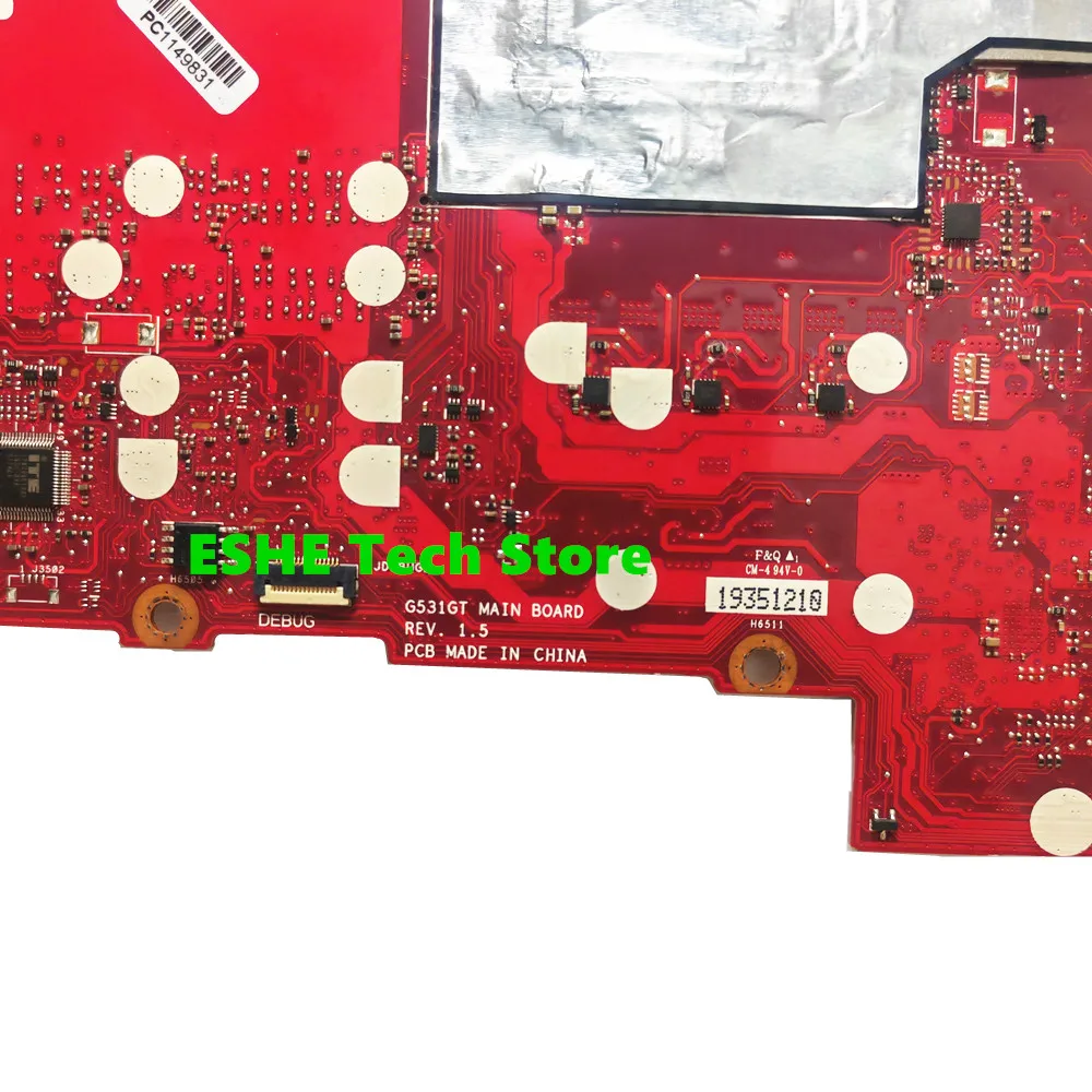 Carte Mère Asus Pour PC G531GT – Intel Core I5-9300H – Neuve Garantie 2 Ans