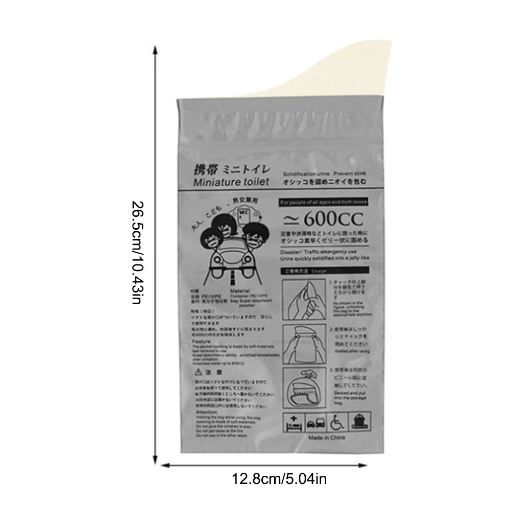 Disposable Urine Bag Outdoor Emergency Urine Bag 600ml 700ml Disposable Travel Mobile Toilet Vomit Bag Portable Urinal for Women Men Kids 40-1PCS