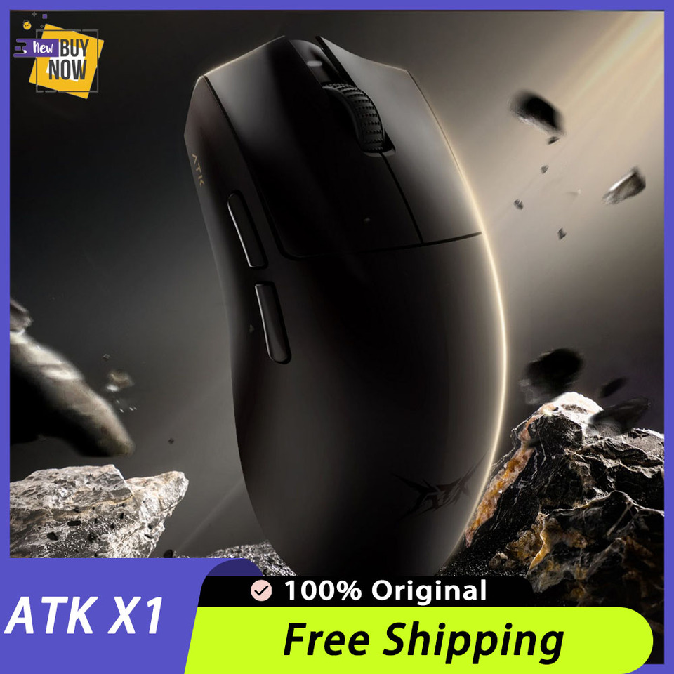 ATK Blazing Sky X1 Mouse Three Modes Wireless Mouse 8K Low Latency Lightweight FPS E-sports Gaming Mouse Pc Gamer Accessories