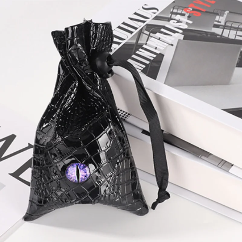 Drawstring Dice Bag PU Leather