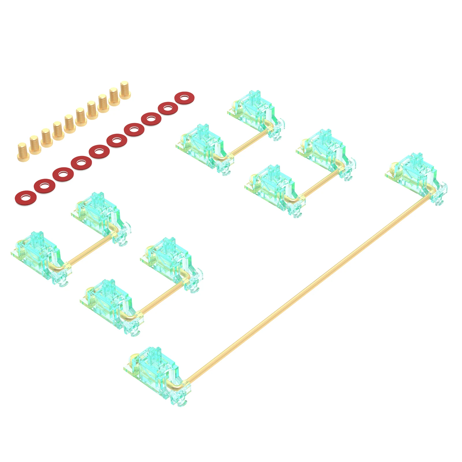 DUROCK-Screw-in Estabilizador V2, PCB Mount, estabilizadores Keycap,