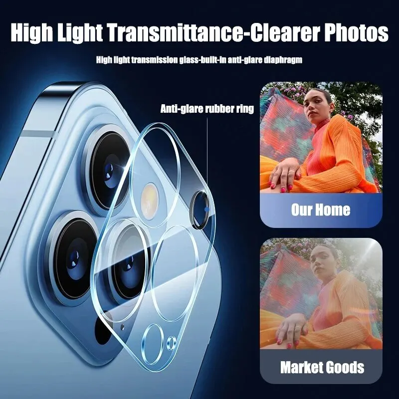 4PCS HD Back Camera Glass Protectors For iPhone 13 11 12 14 Pro Max Lens Protective Glass on iPhone 14 13 15 PRO MAX Camera Film 3