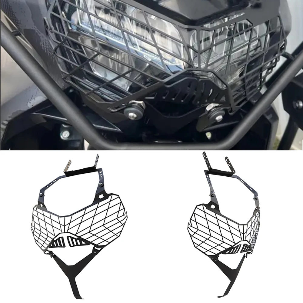 

Motorcycle Accessories KLR 650 Headlight Head Light Guard Protector Cover Grill Protection For Kawasaki KLR 650 2021 2022 2023