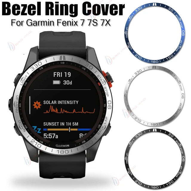 Bumper Adhesive Case For fenix 7 Accessories Metal Bezel For Garmin Fenix  7X 7S Protection Ring