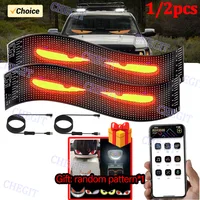 1/2pcs Demon Eyes App Control DIY Programmable LED Panel Flexible Display Light LED Car Sign Animation LED Matrix Pixel Panel 1