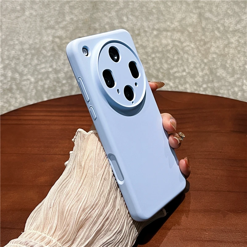Shockproof Soft Liquid Silicone Case with Slim Fleece and Precise Camera Protection