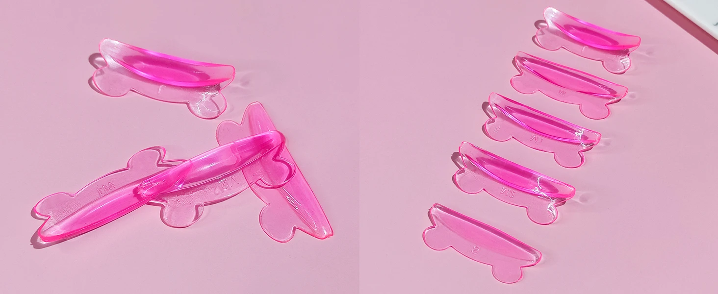 Lomansa 5 Paar U-förmige Silikon-Wimpernperm-Stäbchen, Wimpernlift-Pads, Wimpernzange-Zubehör, Wimpernlifting-Schönheitswerkzeuge – Detail 3