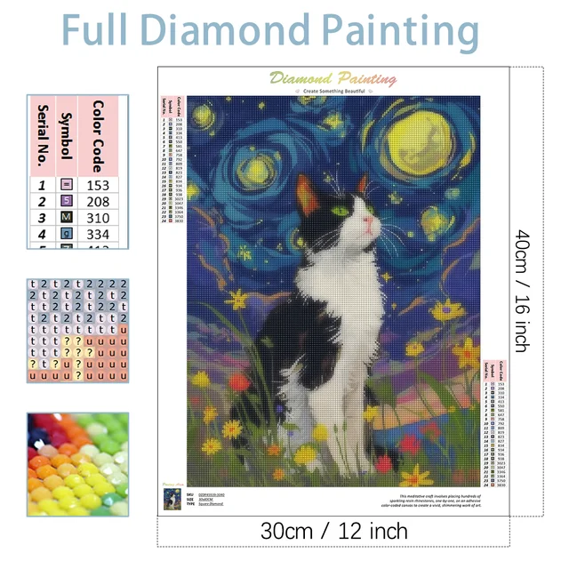 Photo personnalisée bricolage diamant rond complet peinture animale pour adulte strass chat photos Kit complet décor à la maison 2