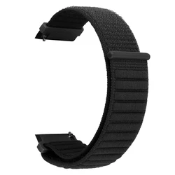 Breathable Nylon Watch Strap - 22mm Woven Bracelet Belt - 22mm Watchband (Black)