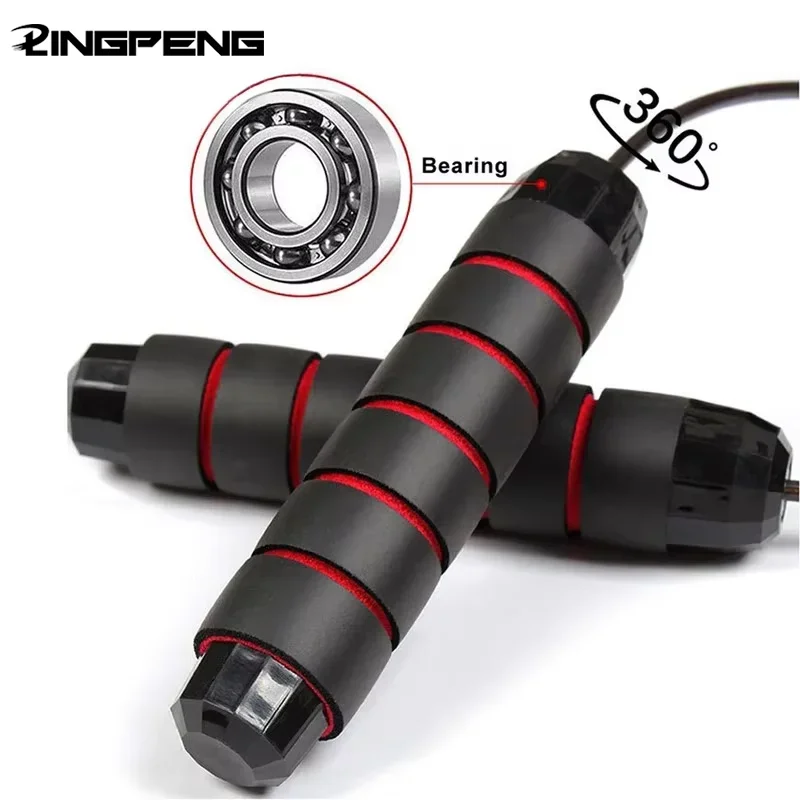 The New Jump Rope Steel Wire Skipping Exercise Adjustable Jumping Fitness Workout Training Home Sport Equipment Tangle-Free