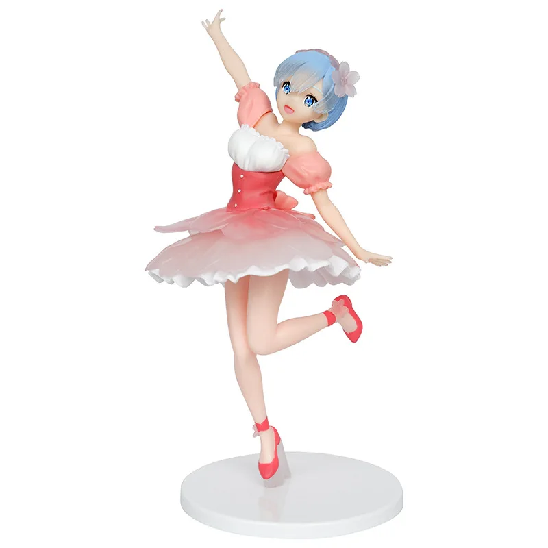 

23CM Re:Life In A Different World From Zero Anime Figure Sakura Dress Rem Ram PVC Action Figure Collection Model Toys Gifts