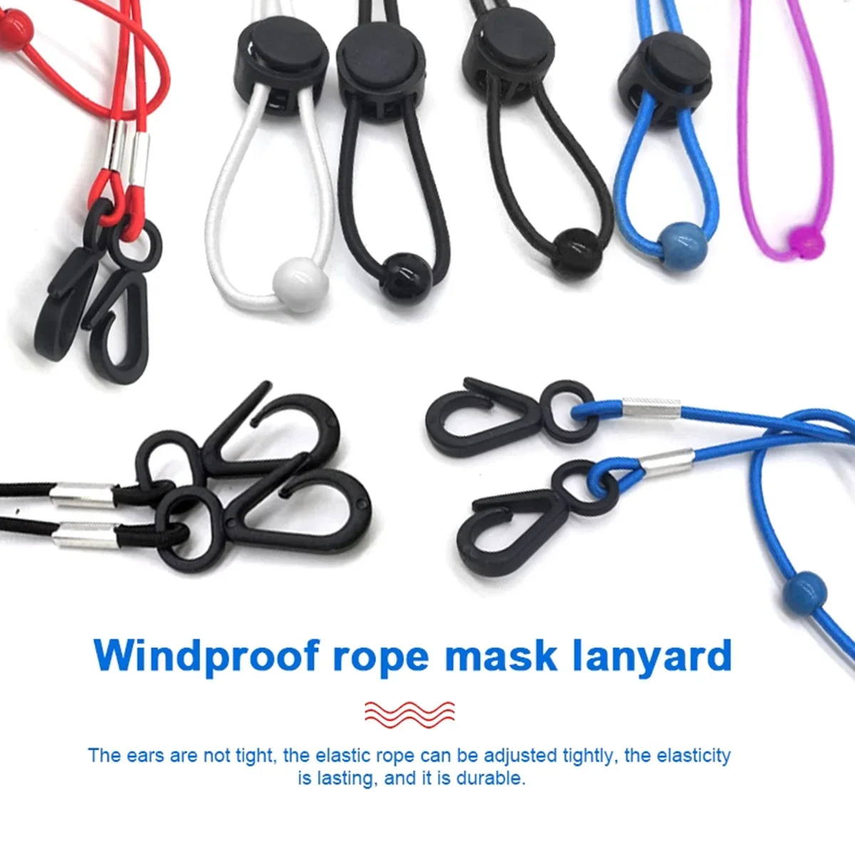 60cm Adjustable Phone Lanyard Anti-lost Lanyard Strap Detachable Colorful Neck Cord Phone Safety Tether Keychain Chain Rope