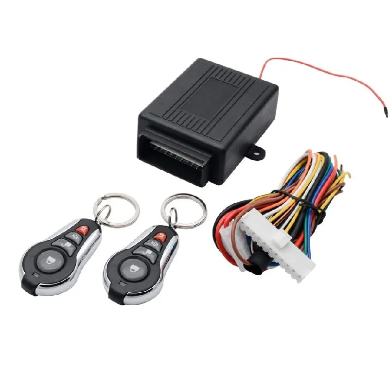 Car Remote Central Door Lock Keyless Entry System Kit with 2 Remote Controllers Universal for 12V Vehicle Central Kit