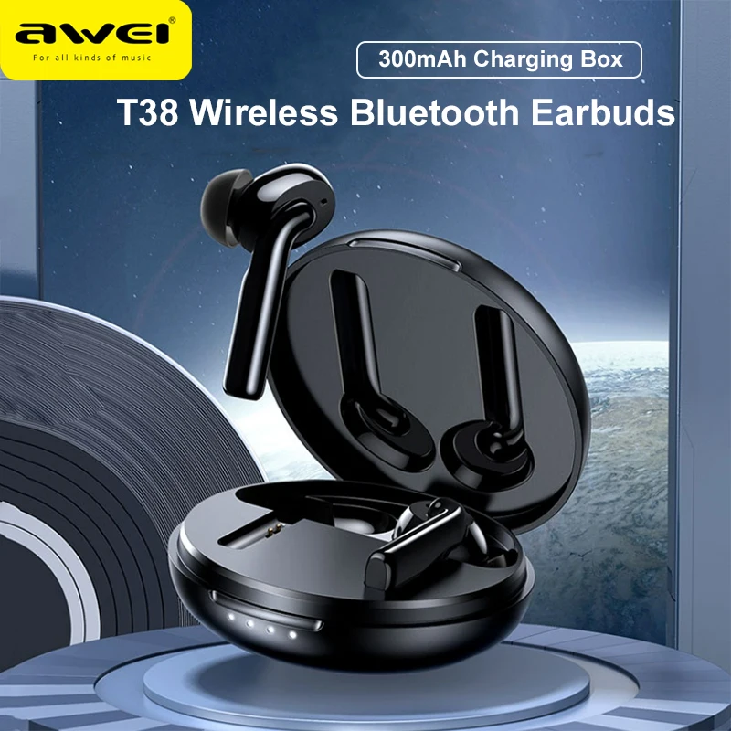 Awei T62 ENC audifonos bluetooth inalambrico Bluetooth 5.3 auriculares  bluetooth IPX5 auriculares impermeables TWS HiFi auriculares estéreo  deportivos ENC auriculares inalámbricos audífonos bluetooth inalámbricos -  AliExpress