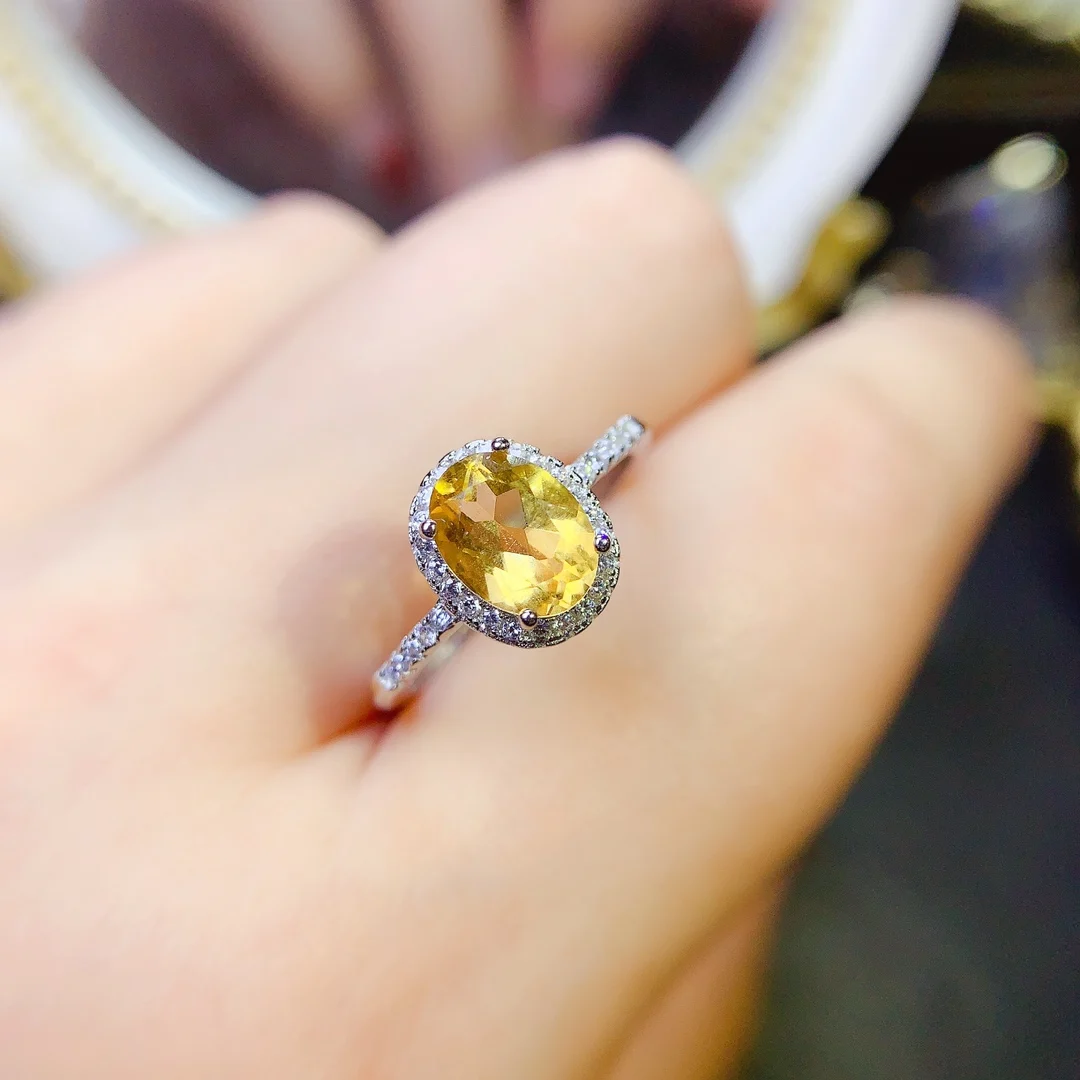 Oval Yellow Topaz Stone Ring Men and Women Silver Gemstone, 3 To 12.50  Ratti at Rs 1200 in Ghaziabad