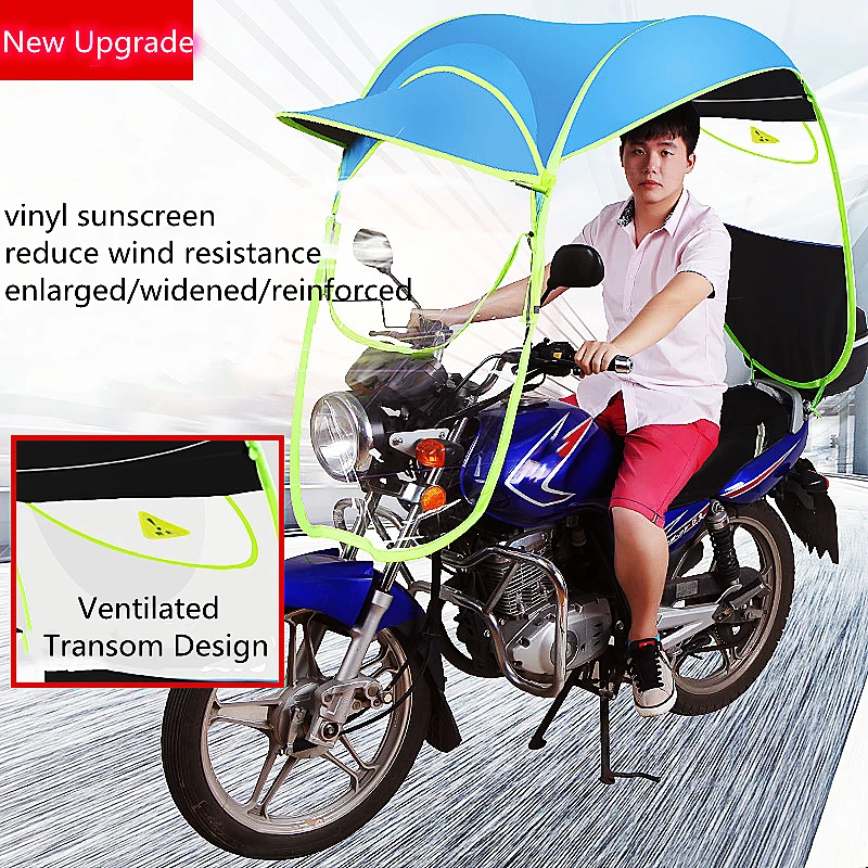 E-bike Carport Awning Canopy Storage Battery Car Motorcycle Rain Shelter The Rain Transparent Umbrella Shed Shelter waterproof raincoat umbrella cover