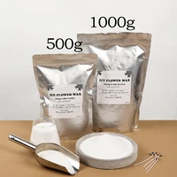 500g/1000g White Sand Wax Ice Flower Wax DIY Candle Making Accessories Supplies Snowflake Wax Candle Landscape Painting Sand Cup 3