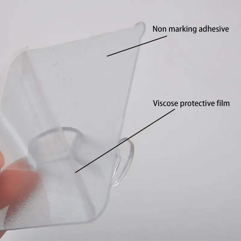Clear Adhesive Hooks Self Adhesive Hooks Transparent Multi-purpose Nail Free Double Side Hooks For Outdoor Kitchen Room Bathroom