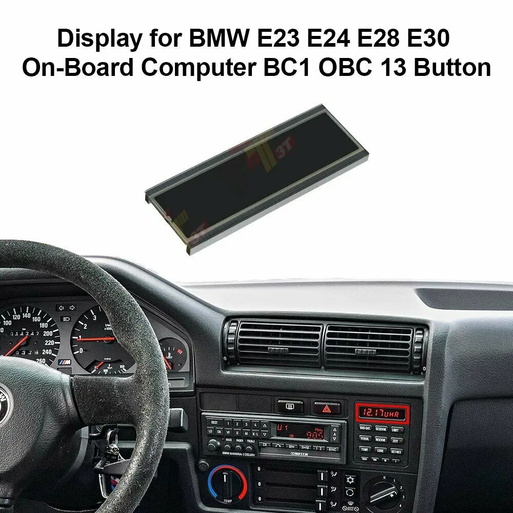 BENET Display Compatible with BMW E28 E30 13 Button OBC On Board Computer 318i 325i 535i M3 M5 