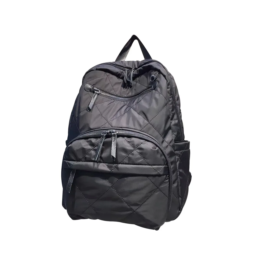 New Women Leisure Backpack 2023 Waterproof Nylon Neutral Backpack Large Capacity Simple Travel Leisure Commuter Bag