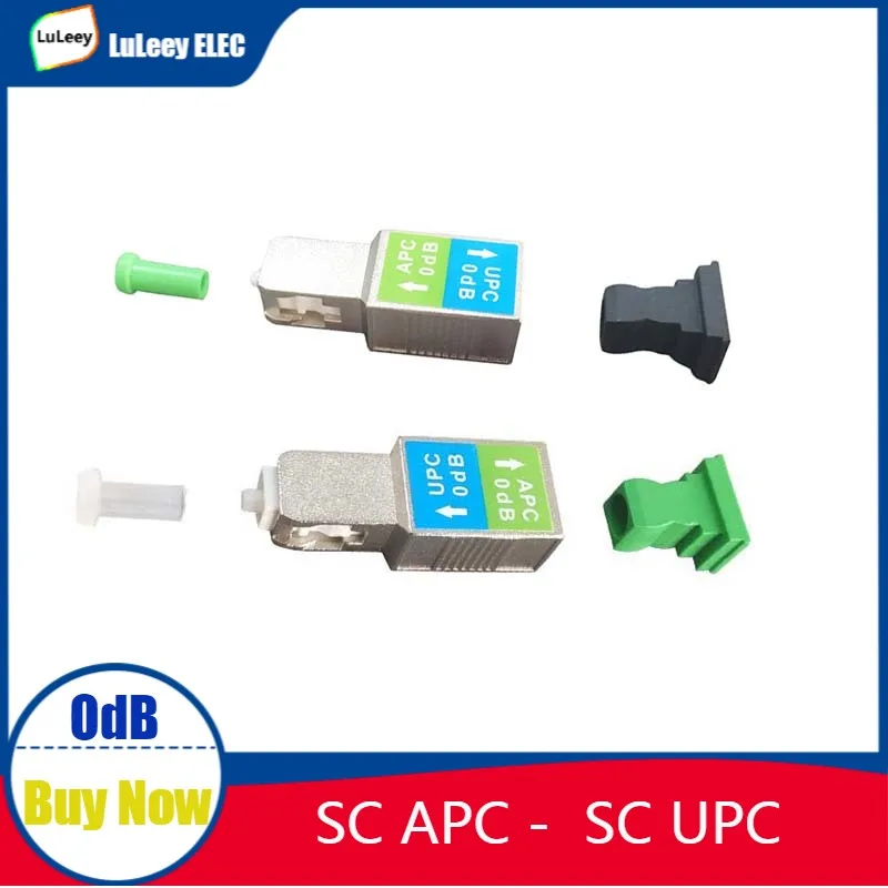 Tanie 0dB SC/UPC męski-sc/APC żeński Adapter światłowodowy 0dB tłumik 1310nm 1550nm sklep