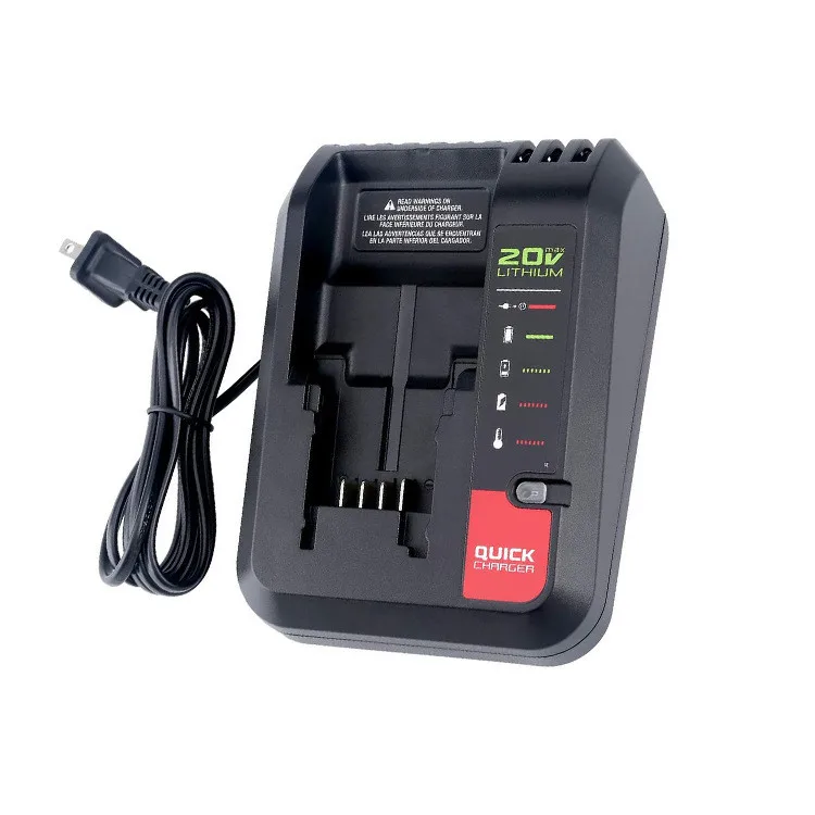 Max Lithium Charger For Porter Cable Drill For Black Decker 20v