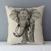 cushion home decorative pillows elephant kola elk printed animals pillowcase 45x45cm Housse de coussin without core 1