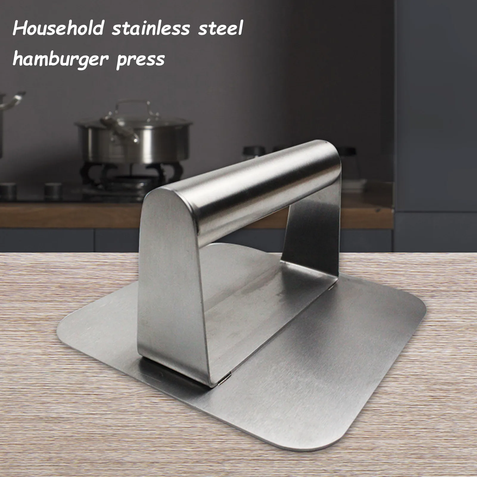 Stainless Steel Meatloaf Burger Press Meat Press Smasher Round Shape Hamburger Meat Beef Grill Kitchen Food Mold