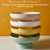 Fruit Vegetable Dish with Drainage Holes, Elegant Plastic Basket for Kitchen Counter/Table Centerpiece Decorative Storage Basket 4