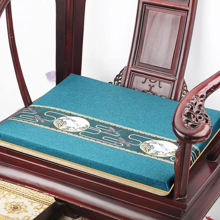 

Custom Thicken Waterproof Sofa Armchair Seat Pads Chinese Patchwork Cotton Linen Comfort Chair Cushions Non-slip Home Decor