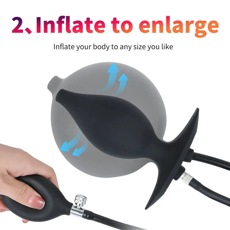Inflatable Anal Plug With Enema Function For Comfort And Hygiene_voghion.com