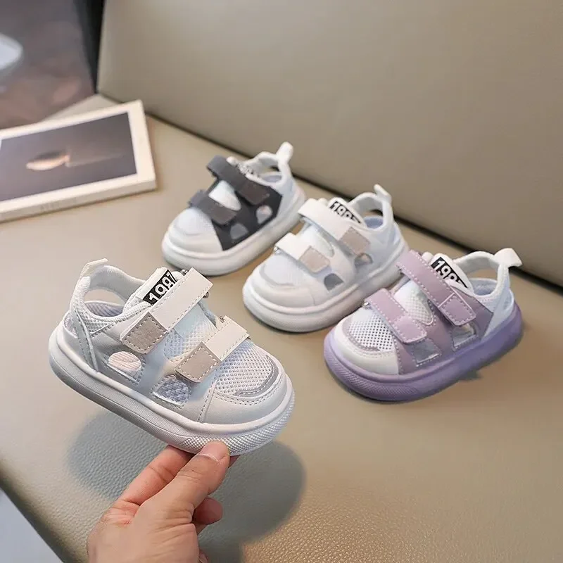 New Summer Breathable Mesh Shoes Children Sport Shoes Boys Girls Hollow Out Skate Cool Fashion Baby Children Sandals 1