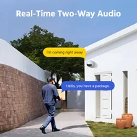 ANNKE 4K 8MP POE caméra de Surveillance double objectif caméra poe extérieure 1/2/4 pièces couleur Vision nocturne CCTV caméra de sécurité vidéo pour NVR 4