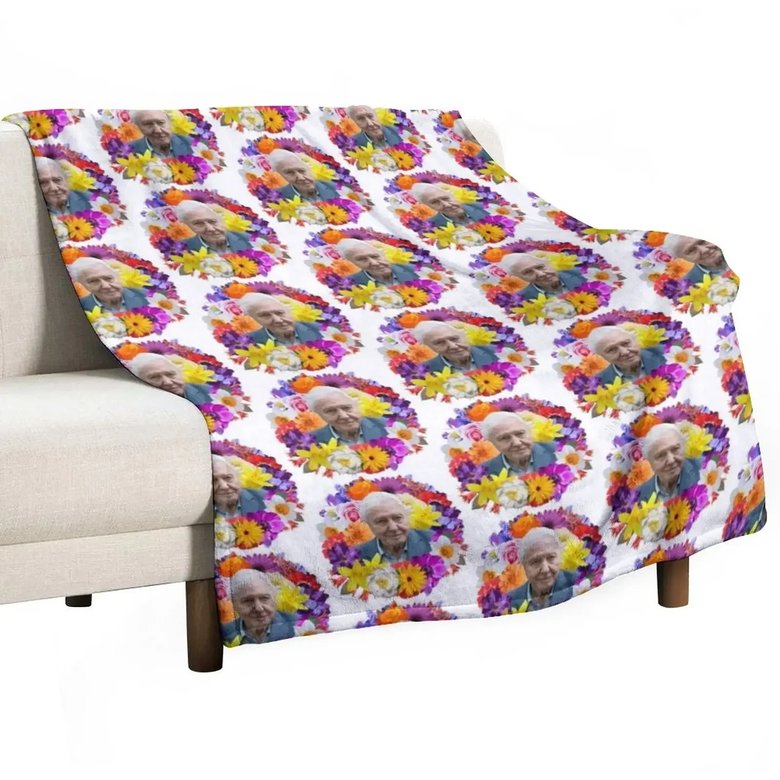 

David Attenborough Throw Blanket Hairy Dorm Room Essentials Blankets