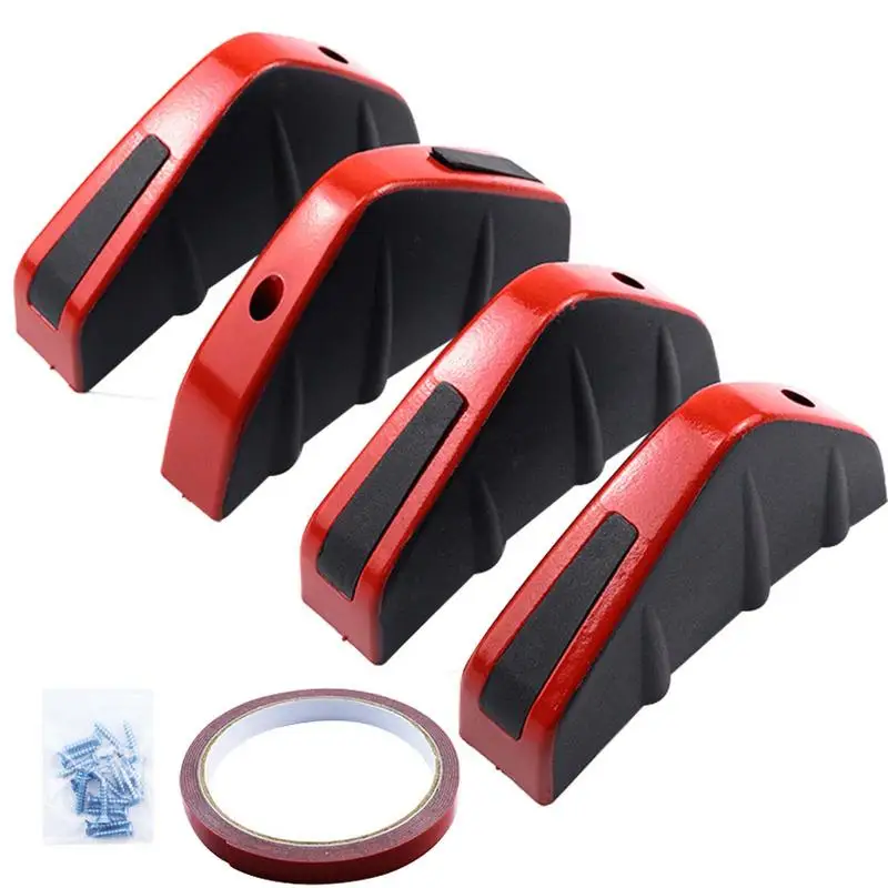 

Universal Rear Diffuser Fins Rear Spoiler Diffuser Universal Rear Bumper Diffuser Fin Rear Bumper Deflector For Cars 4 Pieces