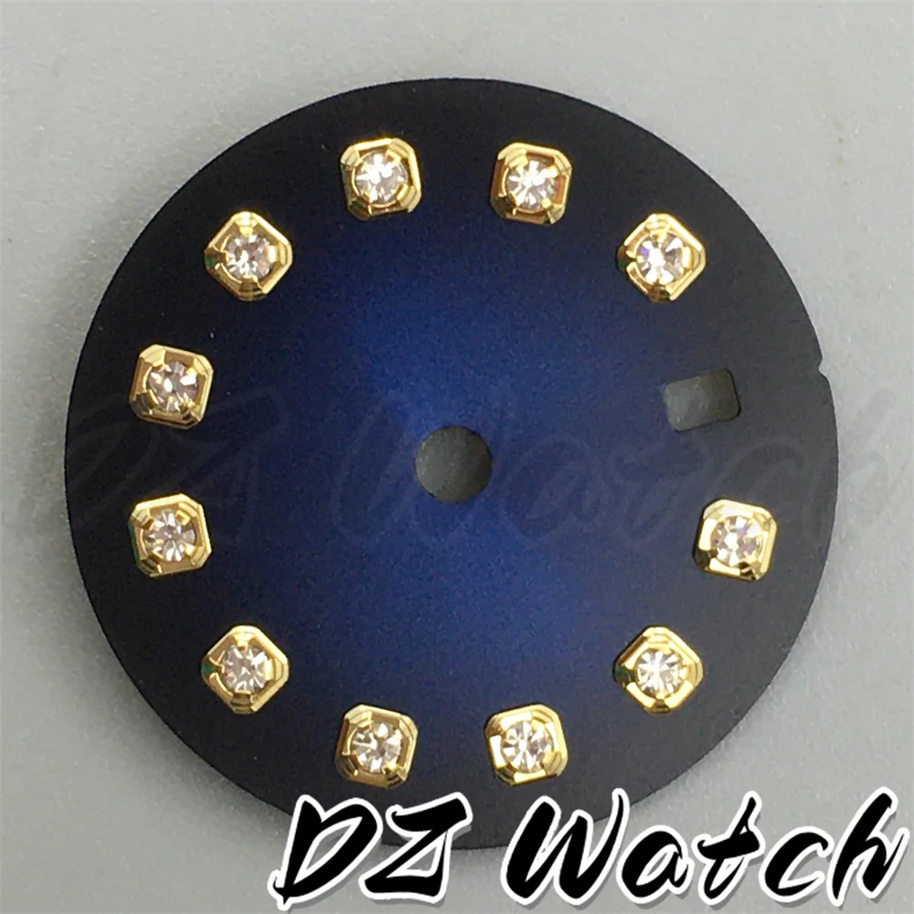 Stunning 20.5mm Multicolor Sunburst Watch Dial with Diamond Markers and Date Window
