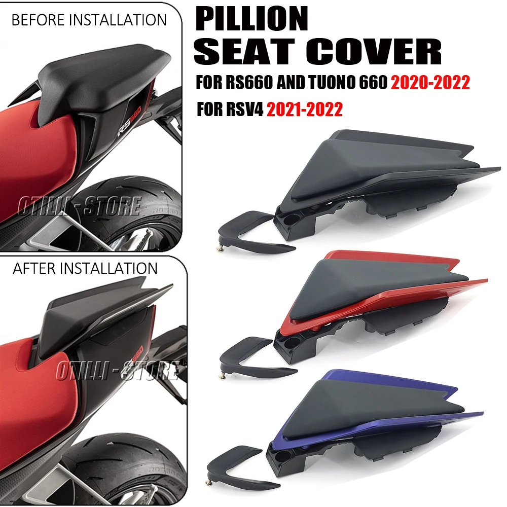 

New Accessories Rear Pillion Passenger Cowl Seat Back Cover Motorcycle For Aprilia RSV4 RS660 RS 660 Tuono 660 2020 2021 2022