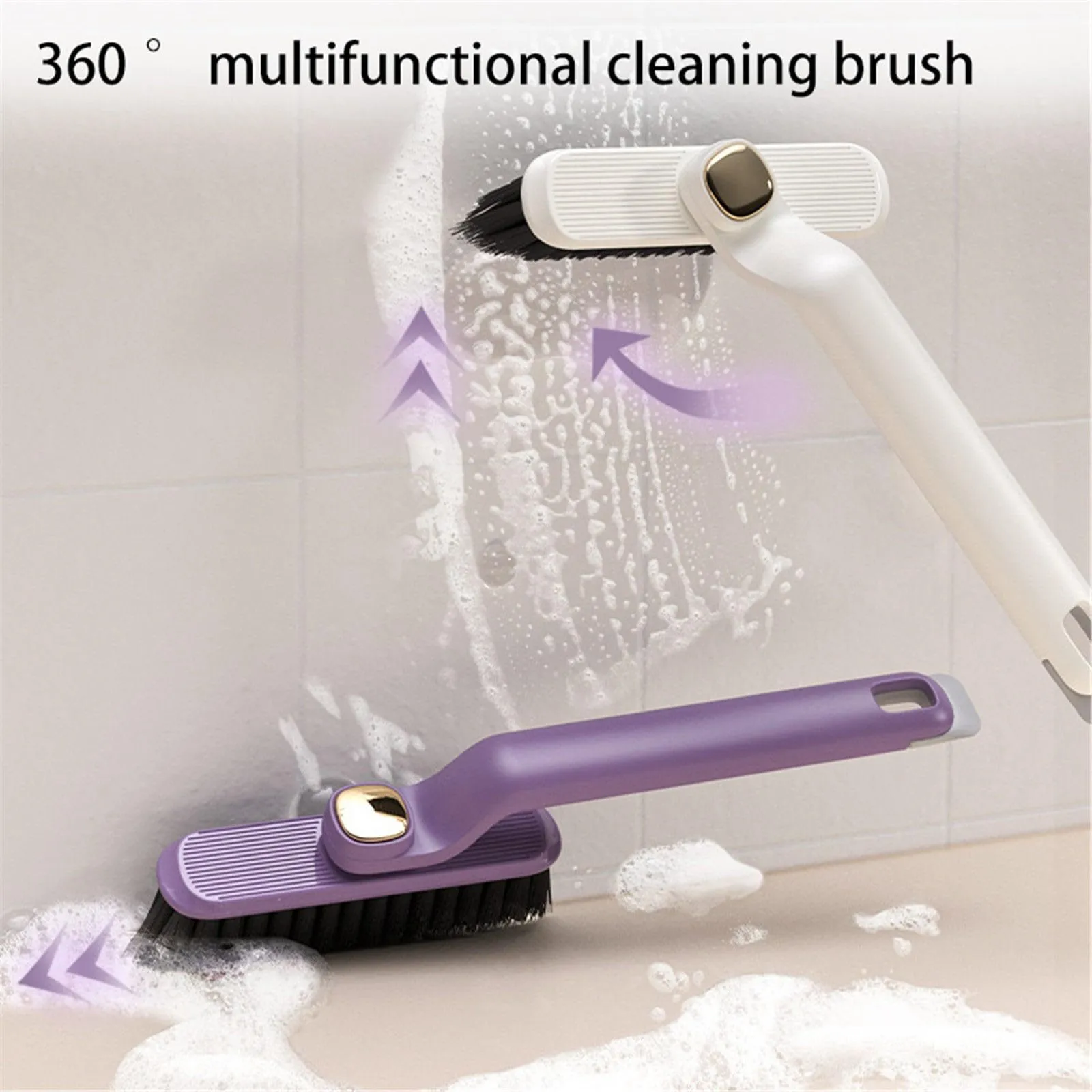 다기능 회전 틈새 청소 브러시, 주방 변기 타일 조인트, 데드 앵글 틈새 청소 브러시, 샤워 바닥용 